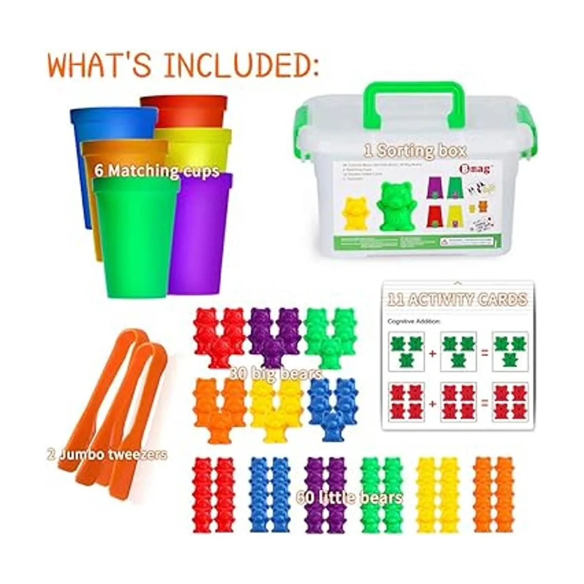 Bmag Osos de conteo con copas de clasificación a juego_2