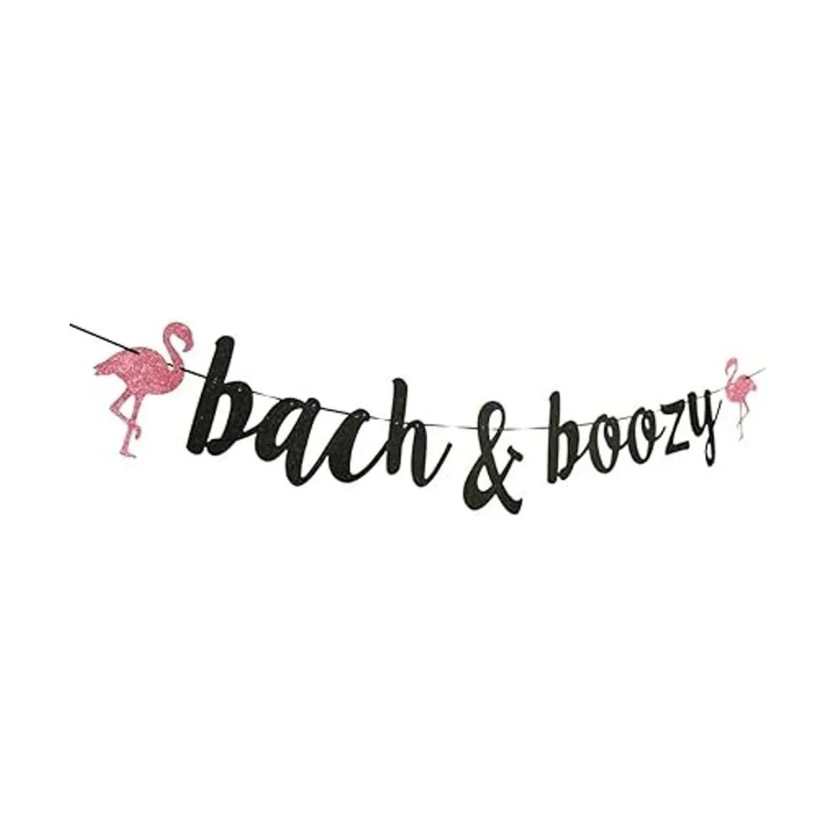 Bach Boozy bannerBachelorette Party Gold Gliter Paper_4