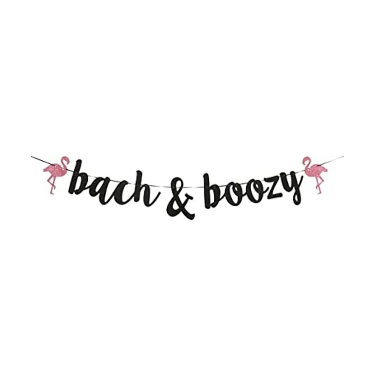 Bach Boozy bannerBachelorette Party Gold Gliter Paper_1