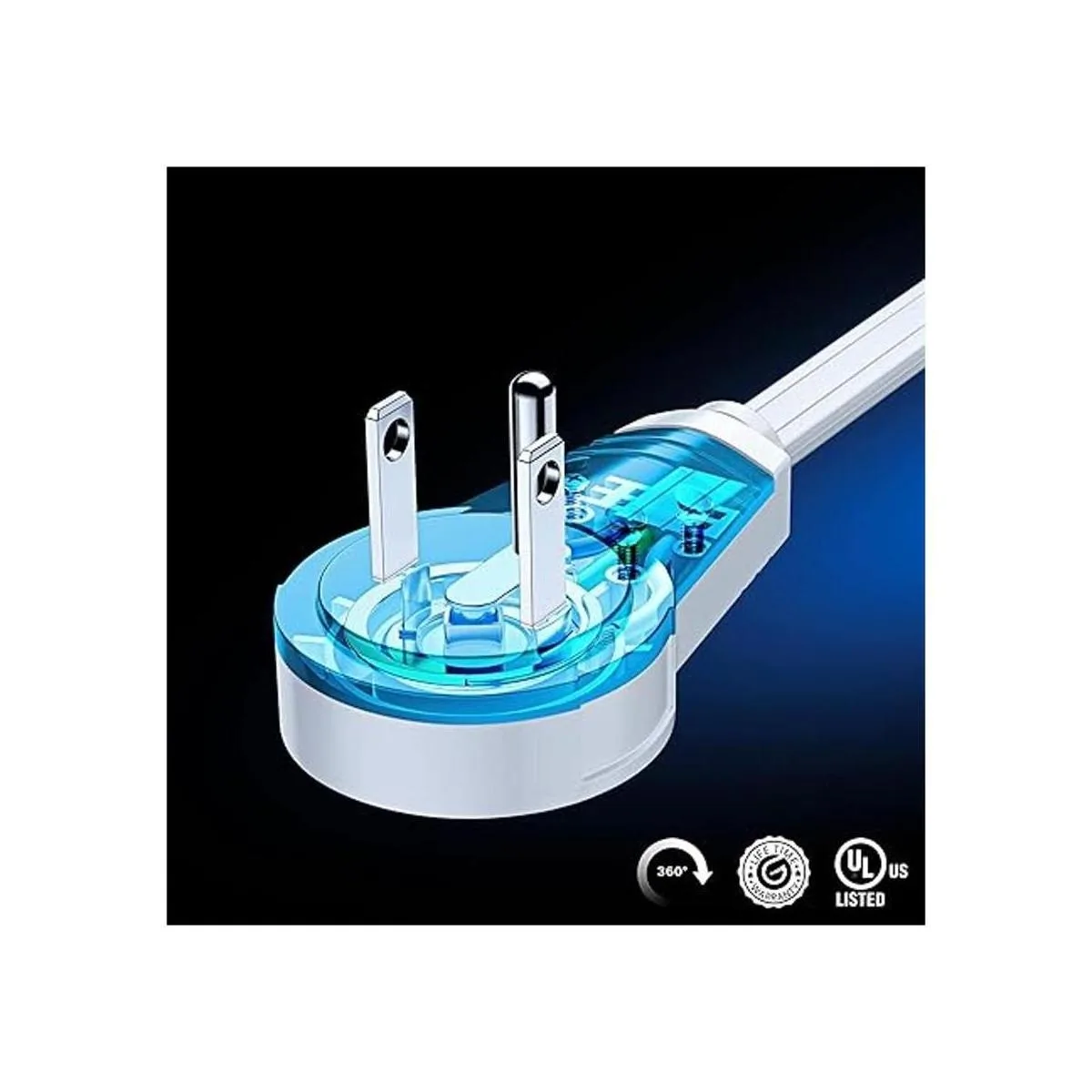 Cable de extensión con puertos USB de 1 pie cable de_2