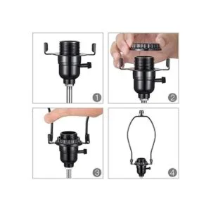 Canomo Paquete de 2 soportes para lámparas de 8 pulgadas