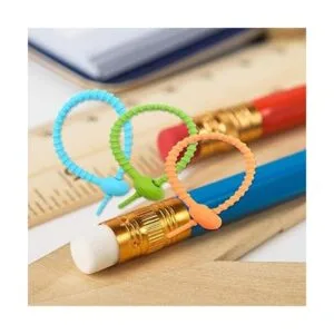 21 lazos de silicona coloridos organizadores de cables de