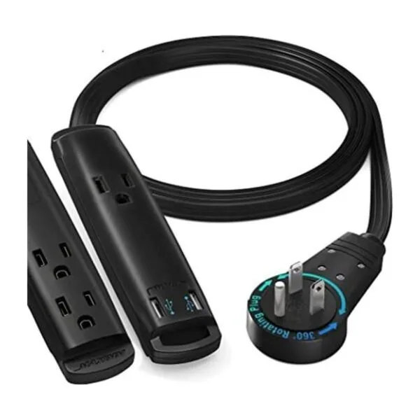 Cable de extensión con puertos USB de 3 pies cable de_1