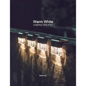 Luces solares para cubierta de valla luces para_5