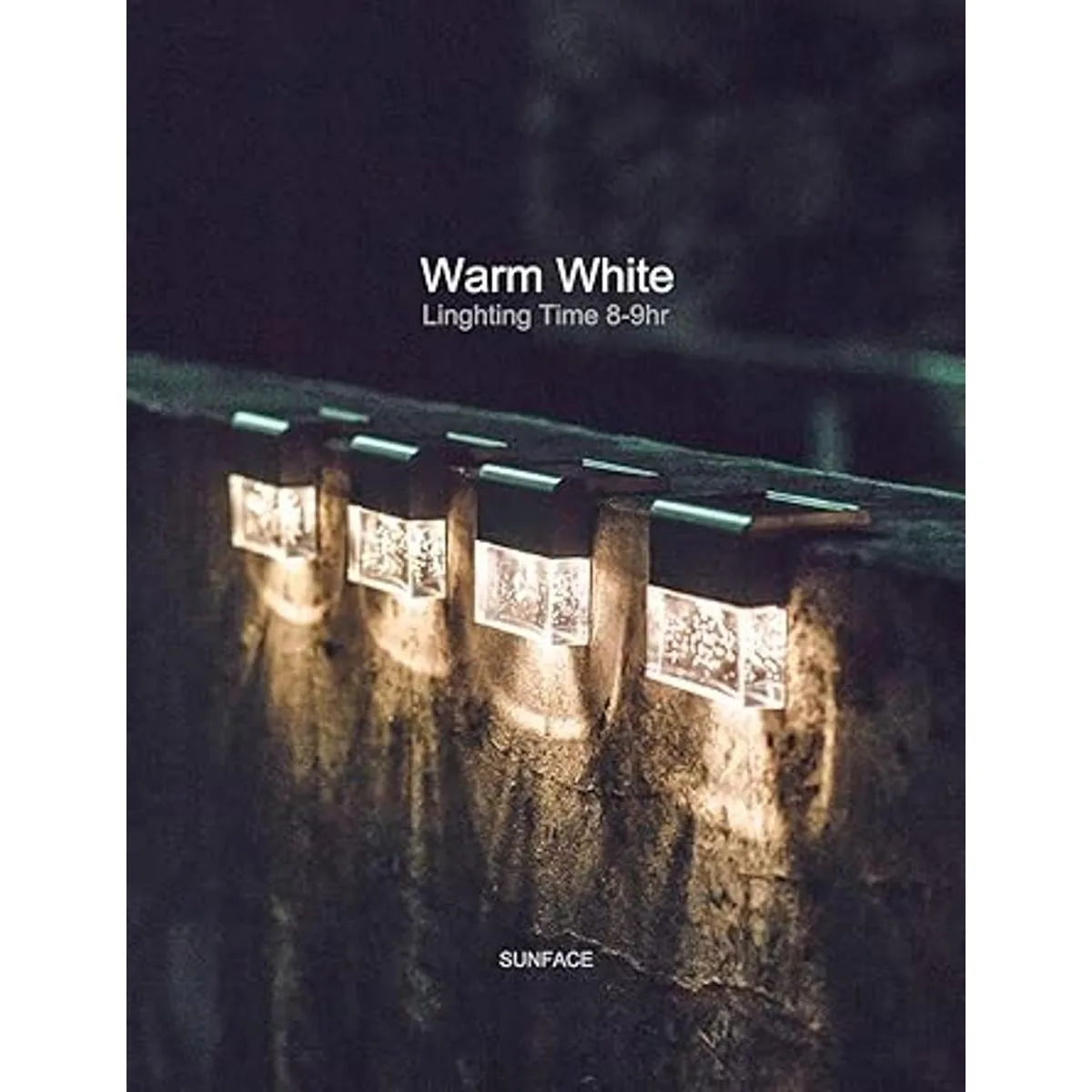 Luces solares para cubierta de valla luces para_5