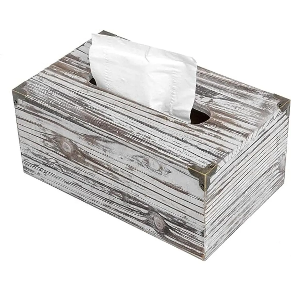 Liry Products Caja de papel de seda facial de madera