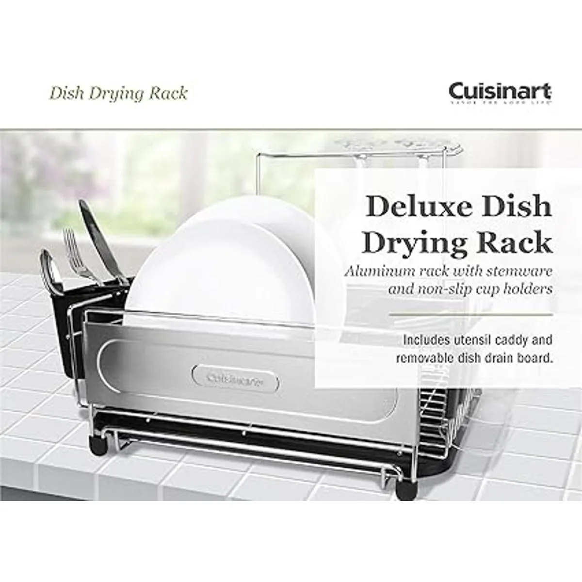 Cuisinart Stainless Steel Dish Drying Rack Includes Wire