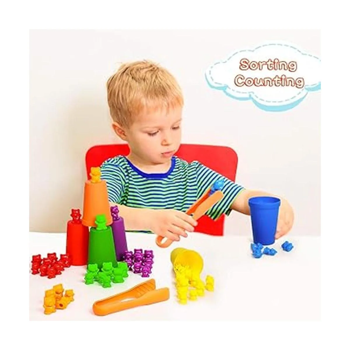 Bmag Osos de conteo con copas de clasificación a juego_4