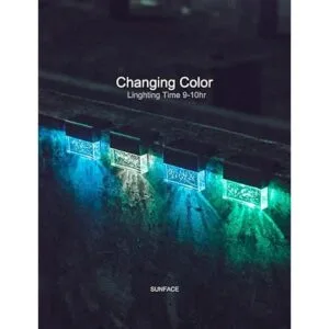 Luces solares para cubierta de valla luces para_6