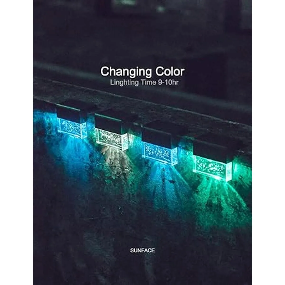 Luces solares para cubierta de valla luces para_6