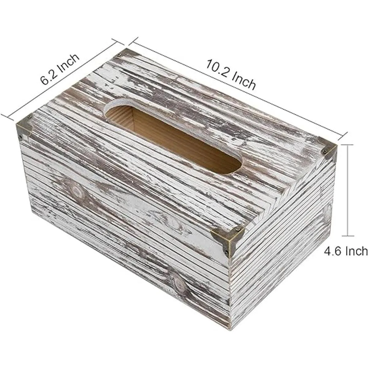 Liry Products Caja de papel de seda facial de madera