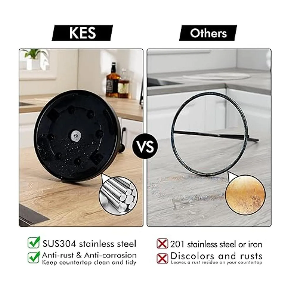 KES Soporte para toallas de papel para encimera de cocina_3