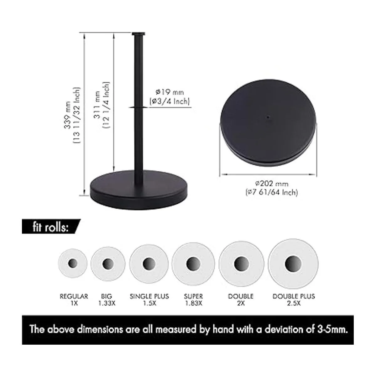 KES Soporte para toallas de papel para encimera de cocina_4