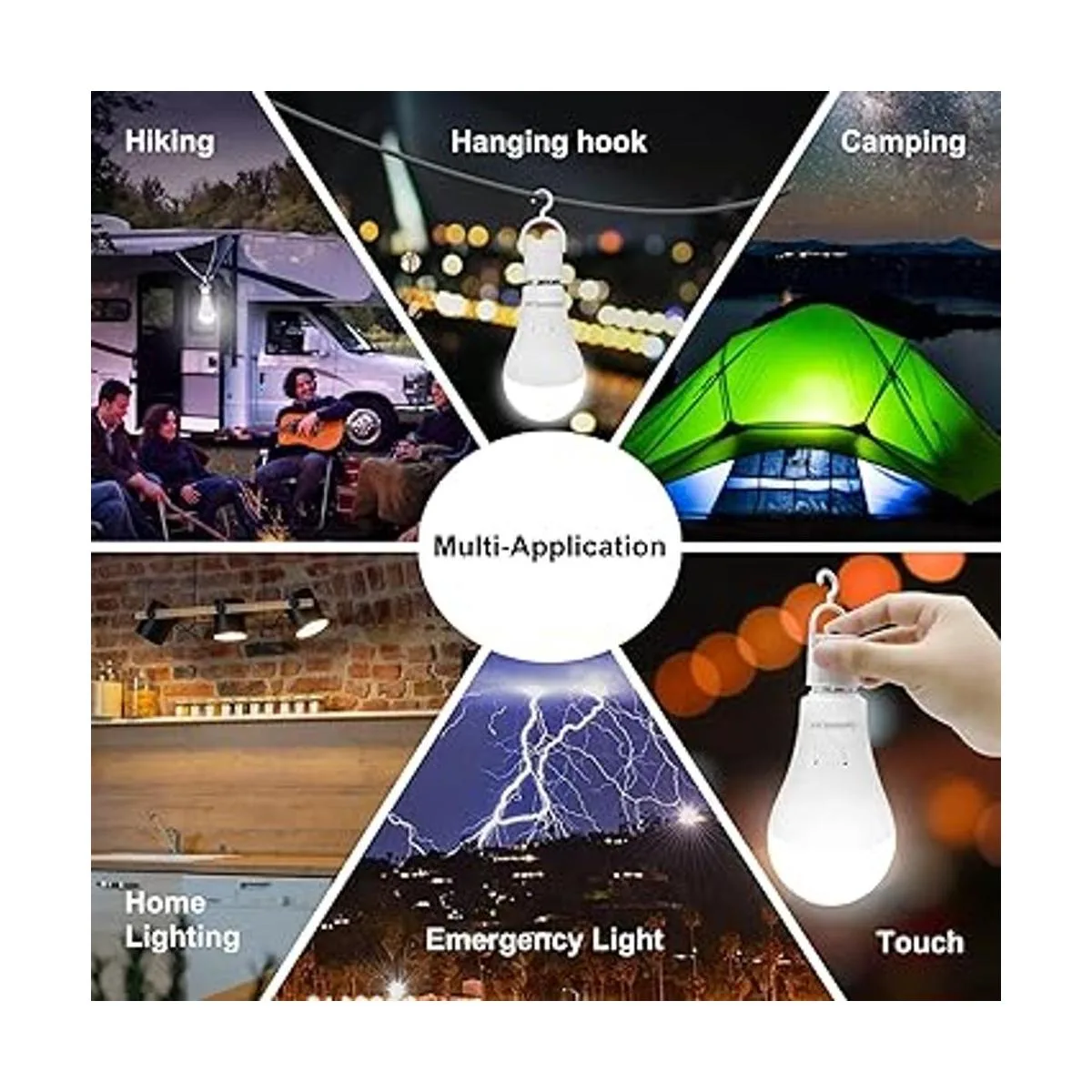 JackonLux Bombillas de emergencia recargables con_6