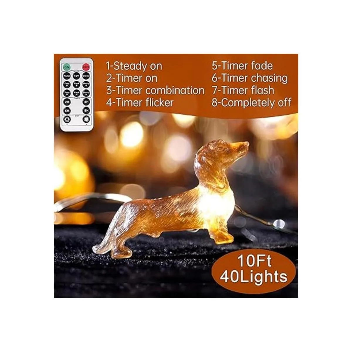 Impress Life Pet Theme Decorative String Lights 10ft 30