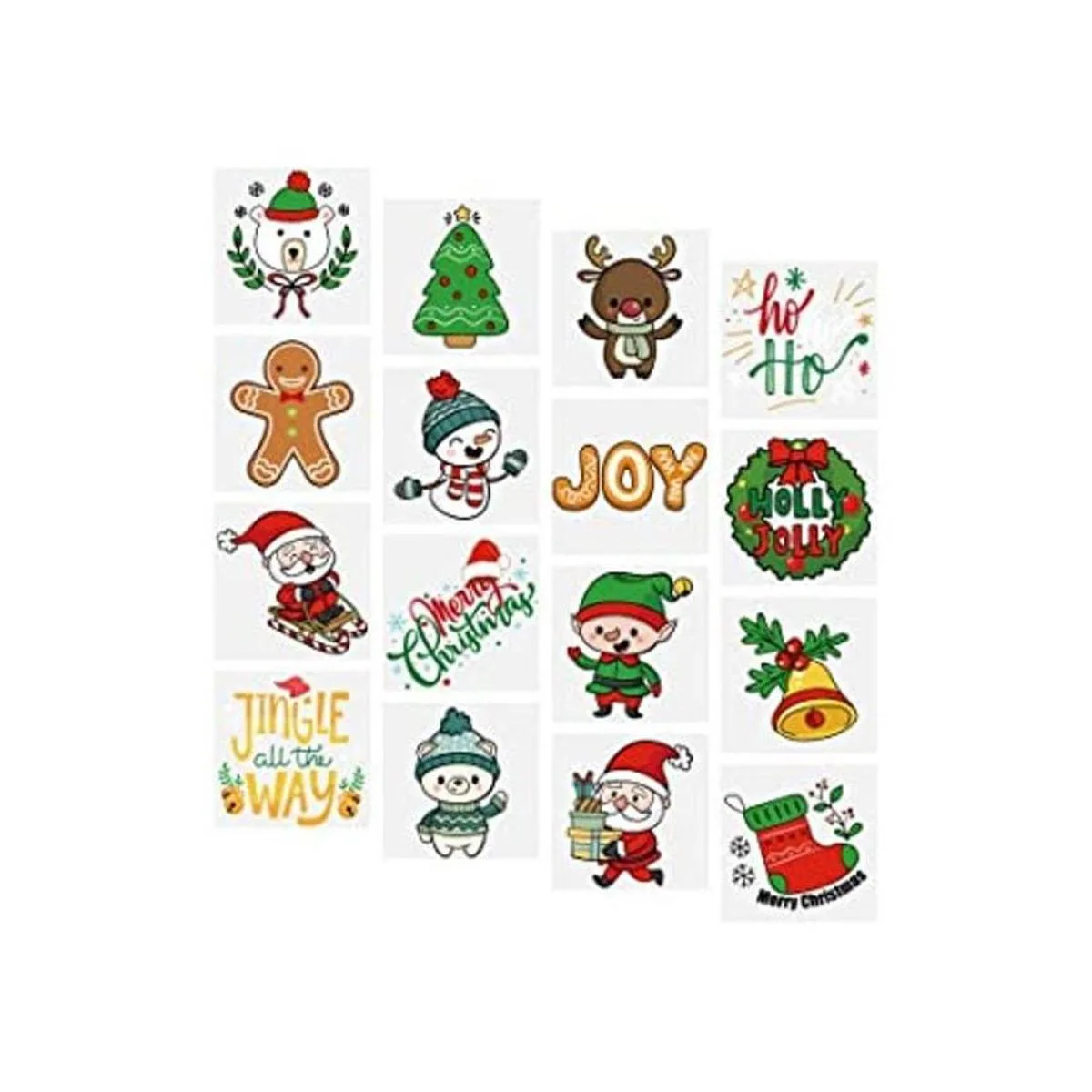 Regalos de fiesta de tatuajes de Navidad de 256 quilates_1