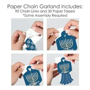 Big Dot of Happiness Happy Hanukkah Guirnalda de 90