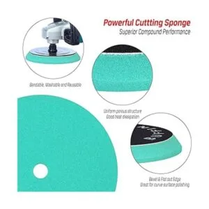 3pcs 5 inch Polishing Pads 5 Orbital Buffer Pads Hook_3