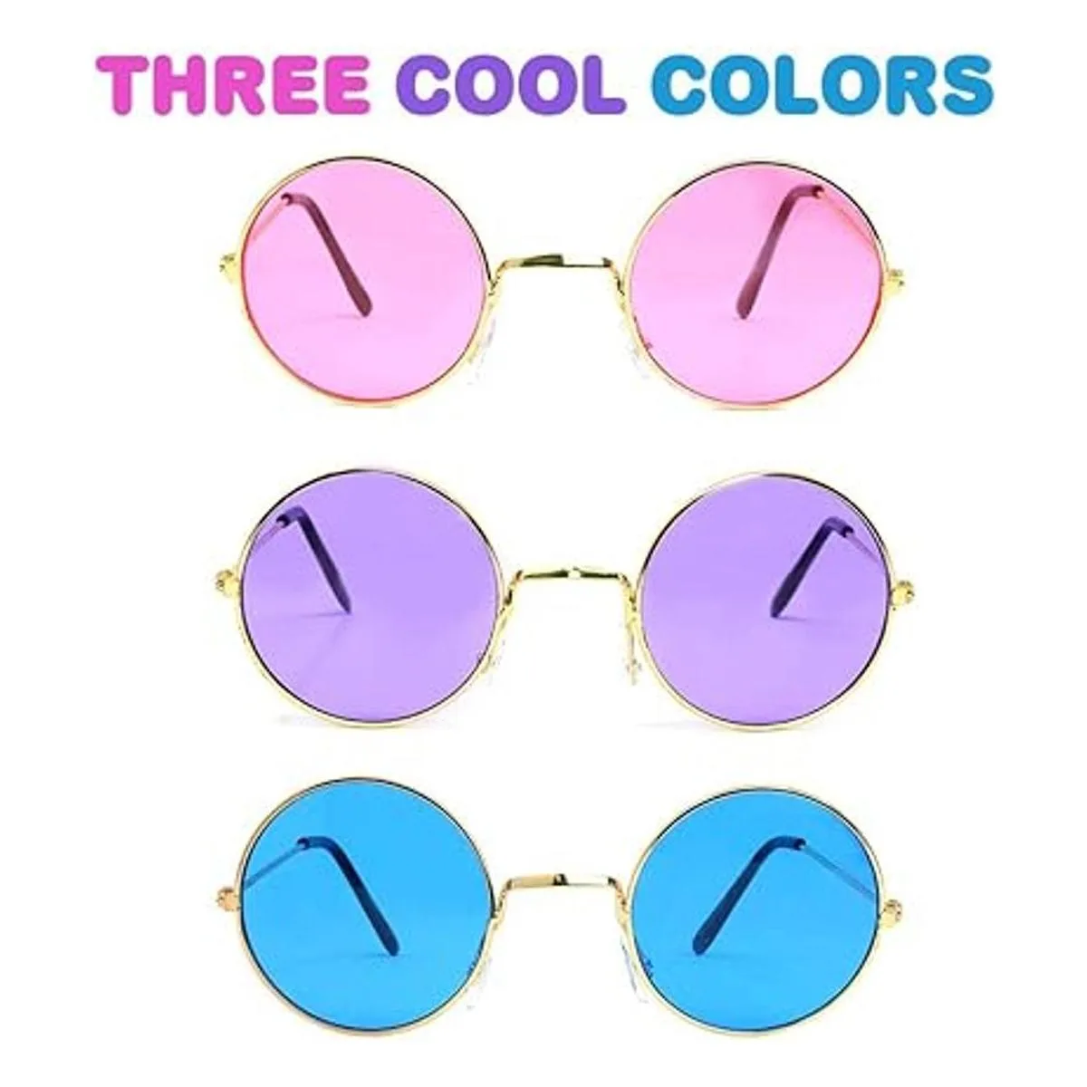 ArtCreativity Gafas redondas de colores Pack de 3_4