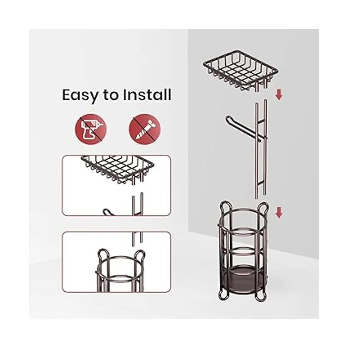 Soporte de papel higiénico dispensador de rollos de papel_3