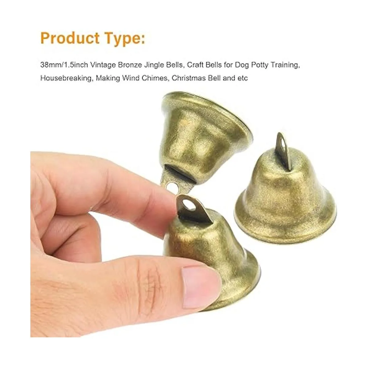 Powlankou 40 campanas vintage de 1.496 in de bronce para