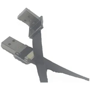 Cinta delgada y delgada estándar USB A macho de 90 grados_1