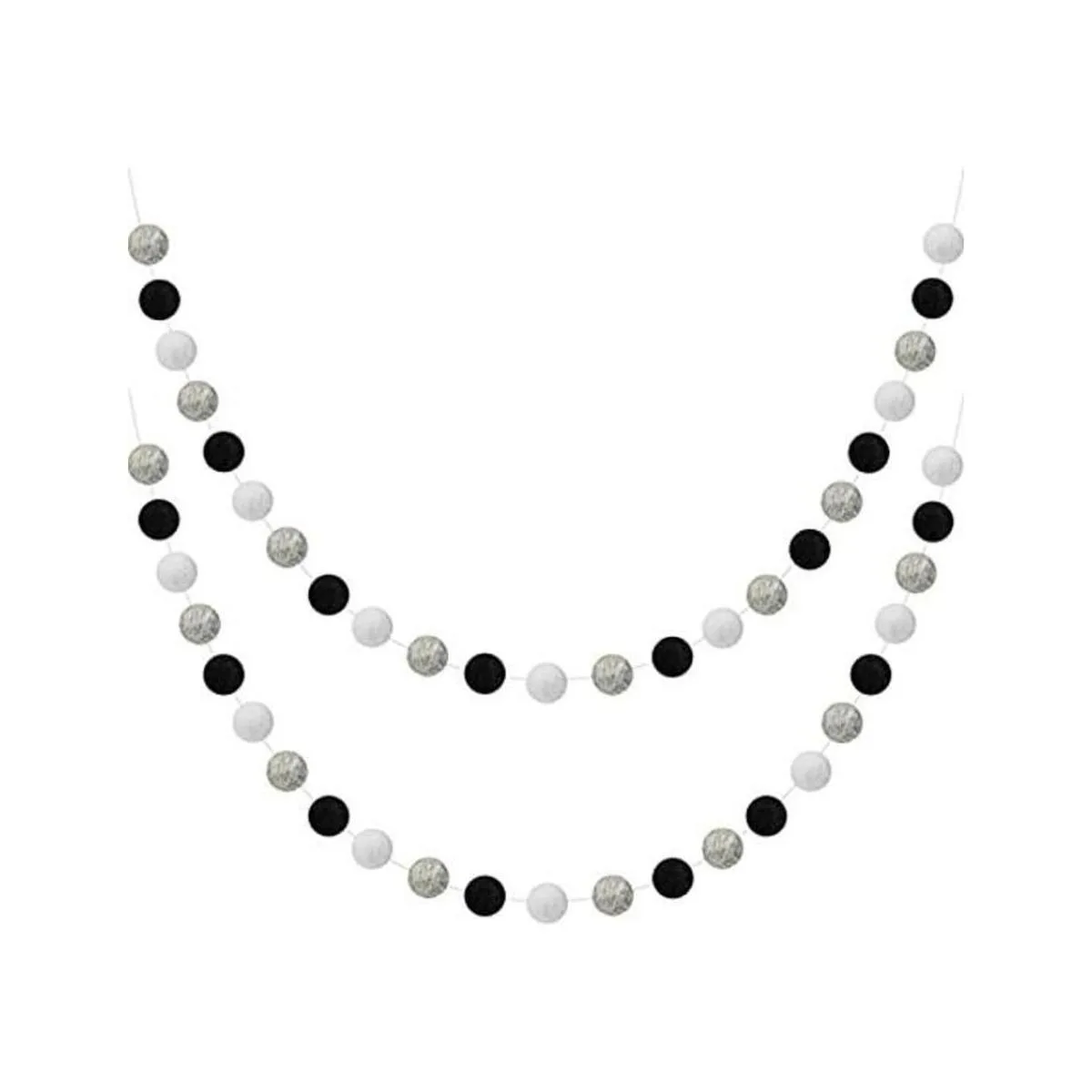 2 guirnaldas de bolas de fieltro de lana guirnalda de_1