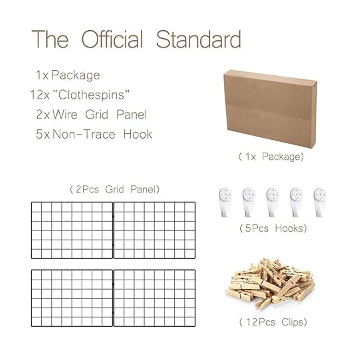 Kakivan Panel de rejilla de pared de alambre para