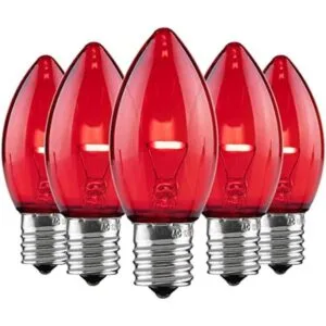 Juego de 25 salidas de iluminación navideñas C9 luces LED_1