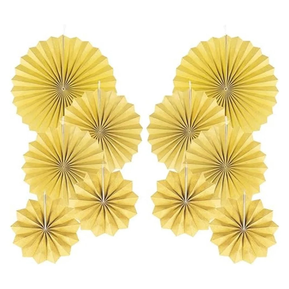 AimtoHome Juego de 10 abanicos de papel para colgar en el_1