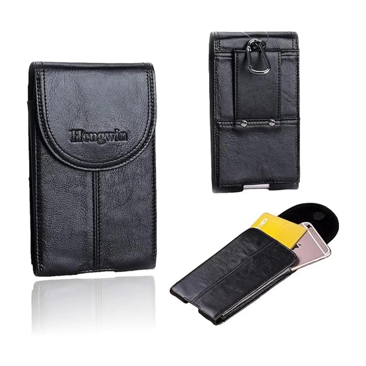 Hengwin Funda de cuero genuino para teléfono Samsung_1