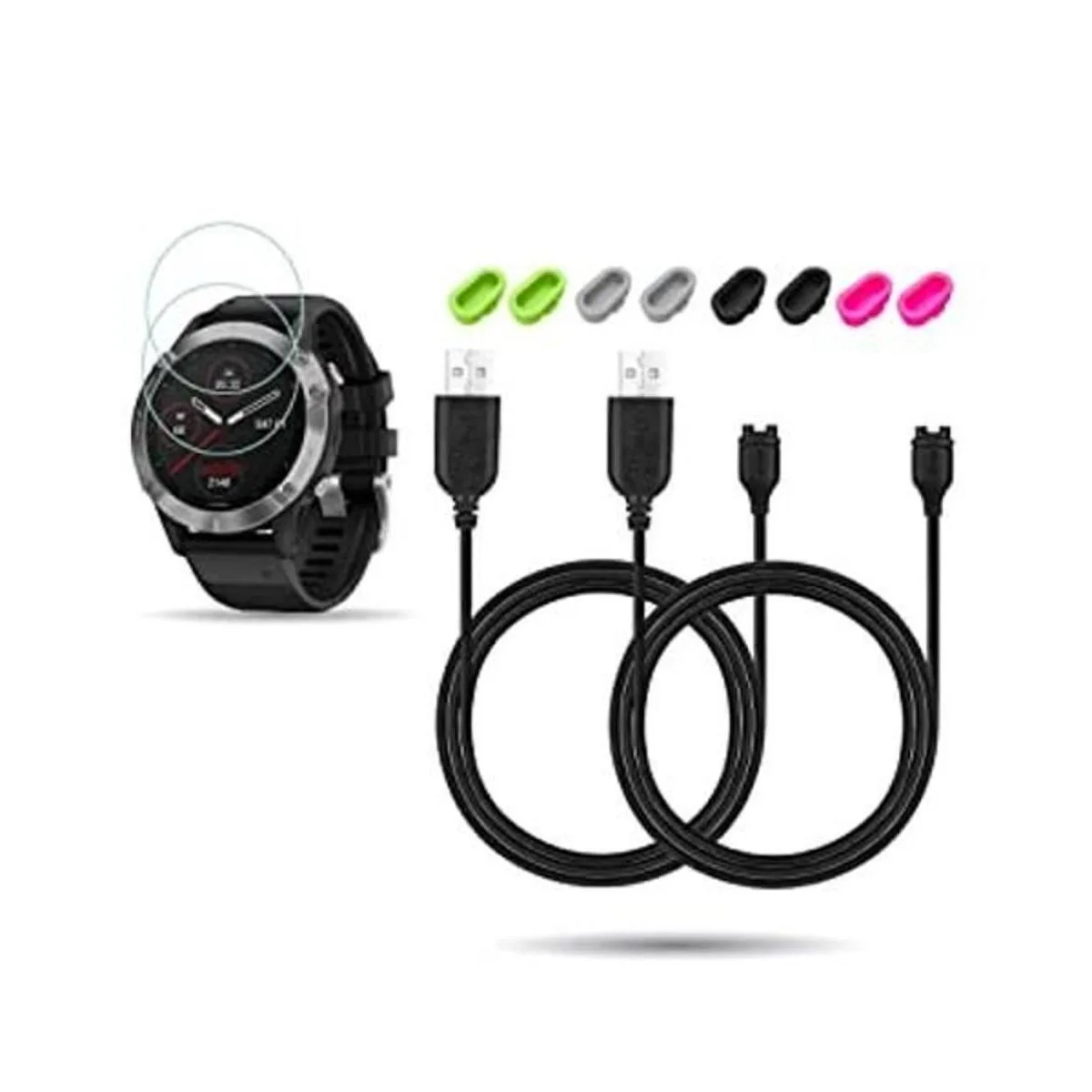 JIUJOJA 2 unidades para Garmin Fenix 66 Pro 6 zafiro_1