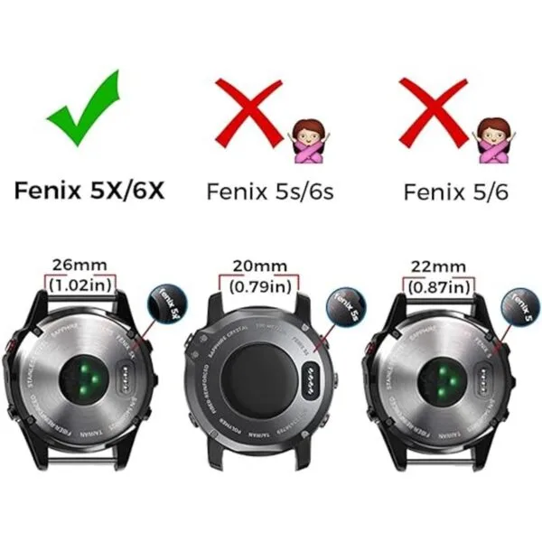 NotoCity Compatible con la correa de reloj Fenix 6X