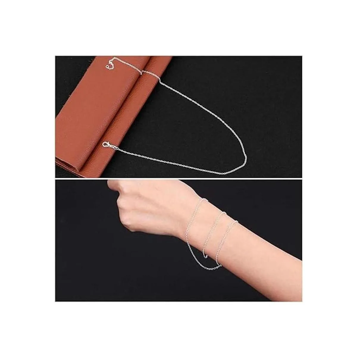 Paquete de 36 cadenas de collar a granel para hacer joyas