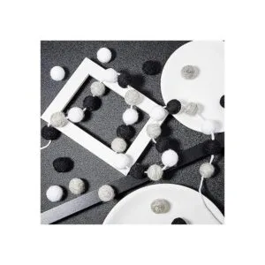 2 guirnaldas de bolas de fieltro de lana guirnalda de_4