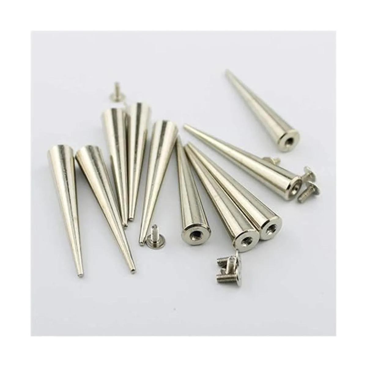 2.165 in sólido punk bala grandes espigas metal cuero_3