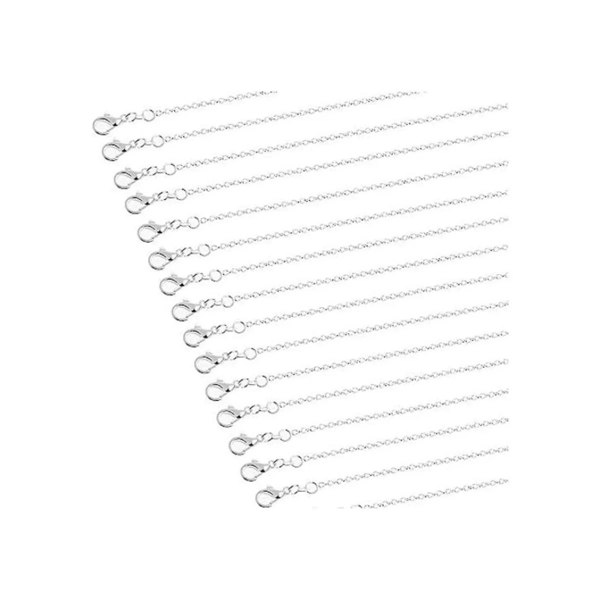 Paquete de 36 cadenas de collar a granel para hacer joyas