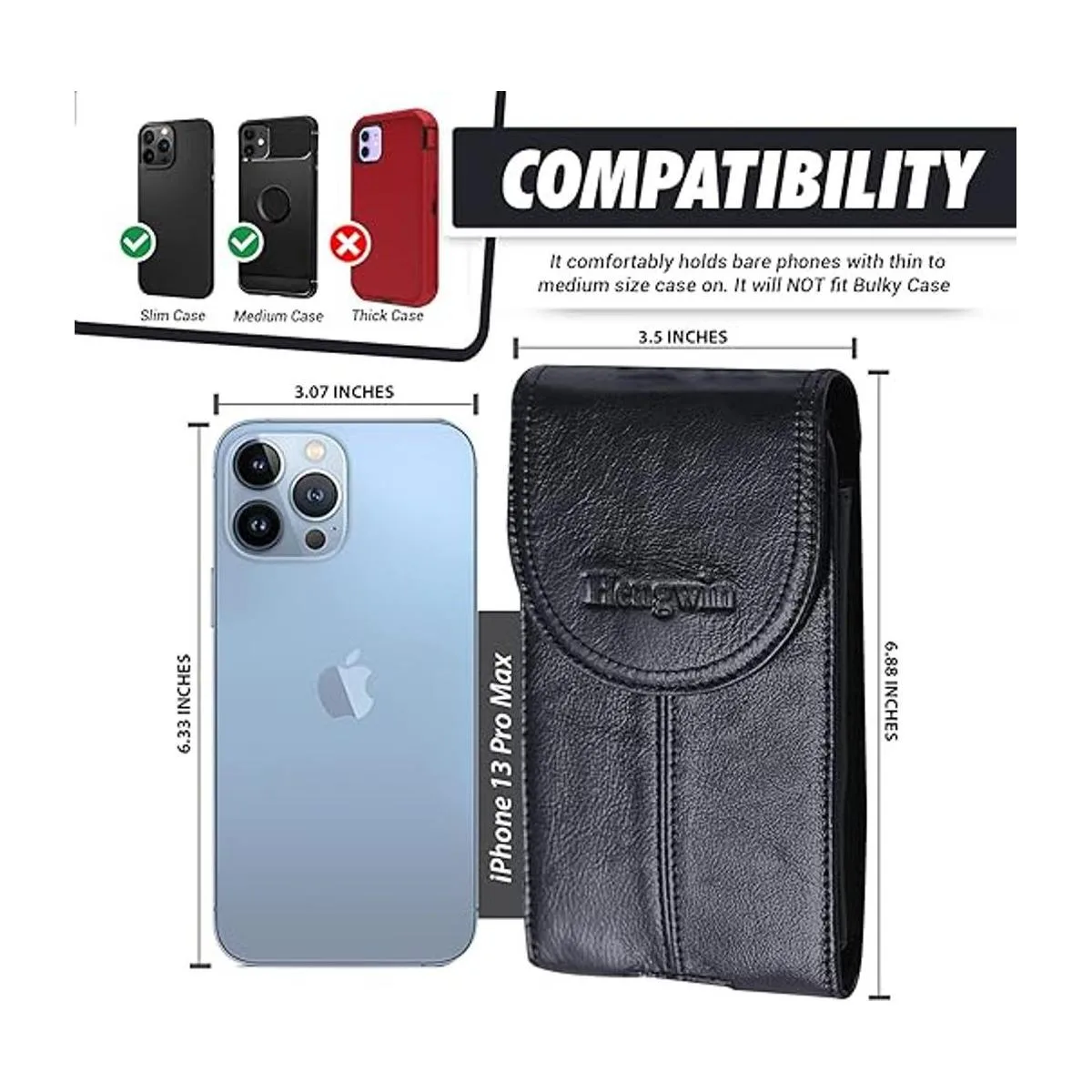 Hengwin Funda de cuero genuino para teléfono Samsung_3