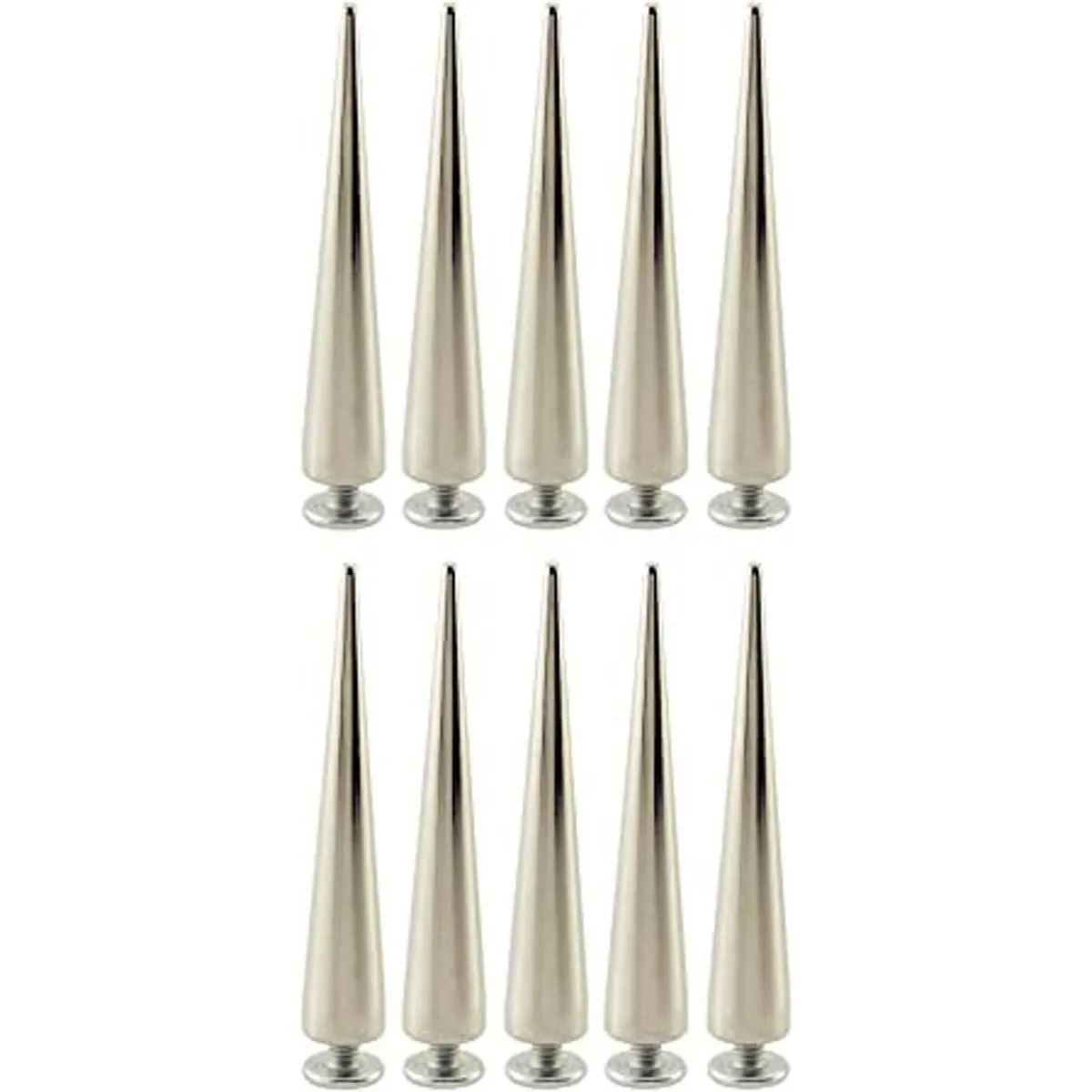 2.165 in sólido punk bala grandes espigas metal cuero_1