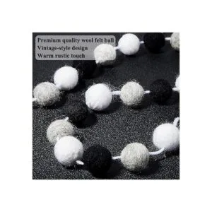 2 guirnaldas de bolas de fieltro de lana guirnalda de_3