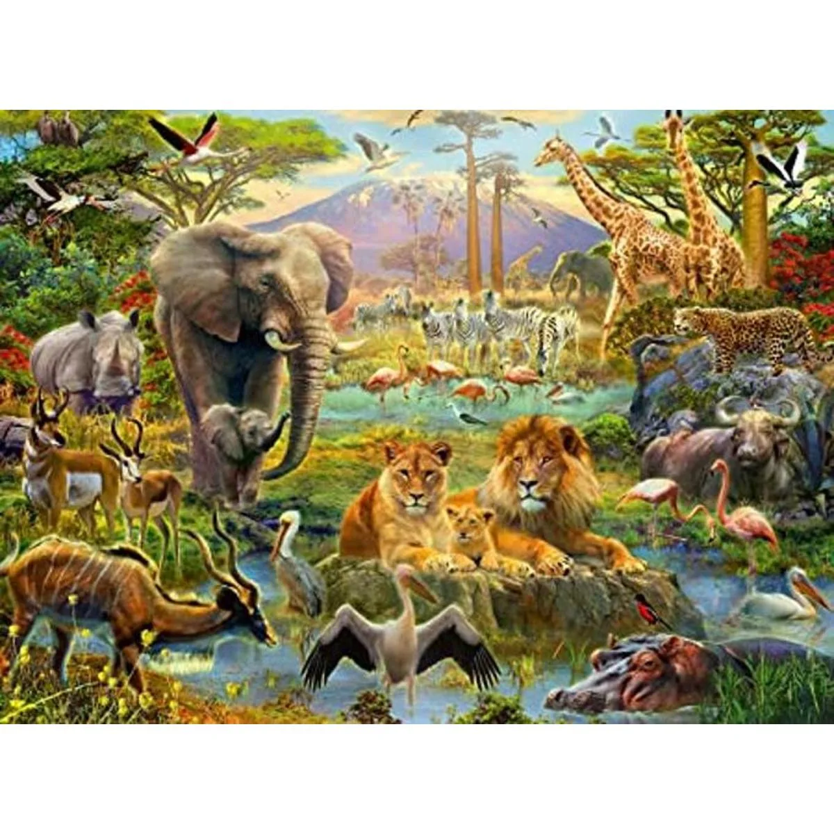 Ravensburger 12891 Rompecabezas de animales de la sabana_1