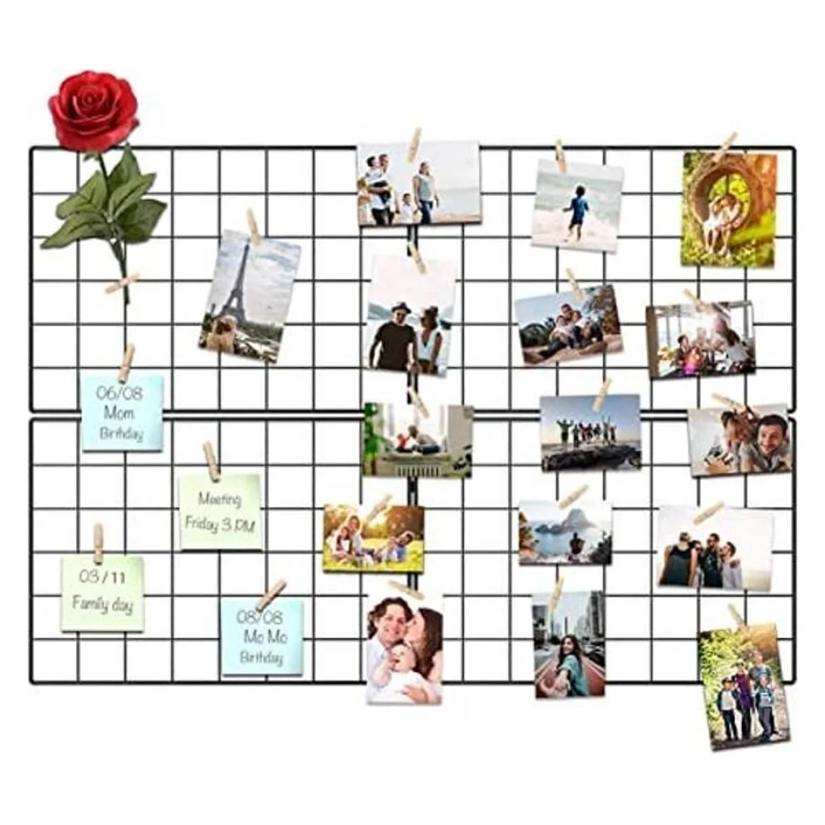 Kakivan Panel de rejilla de pared de alambre para