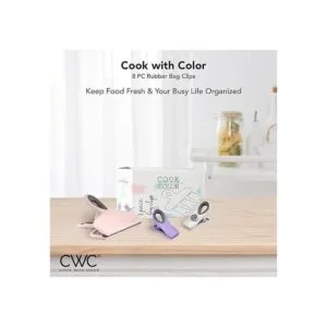COOK WITH COLOR Juego de 8 clips para bolsas 2 clips_2