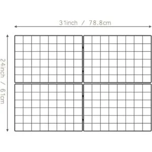 Kakivan Panel de rejilla de pared de alambre para