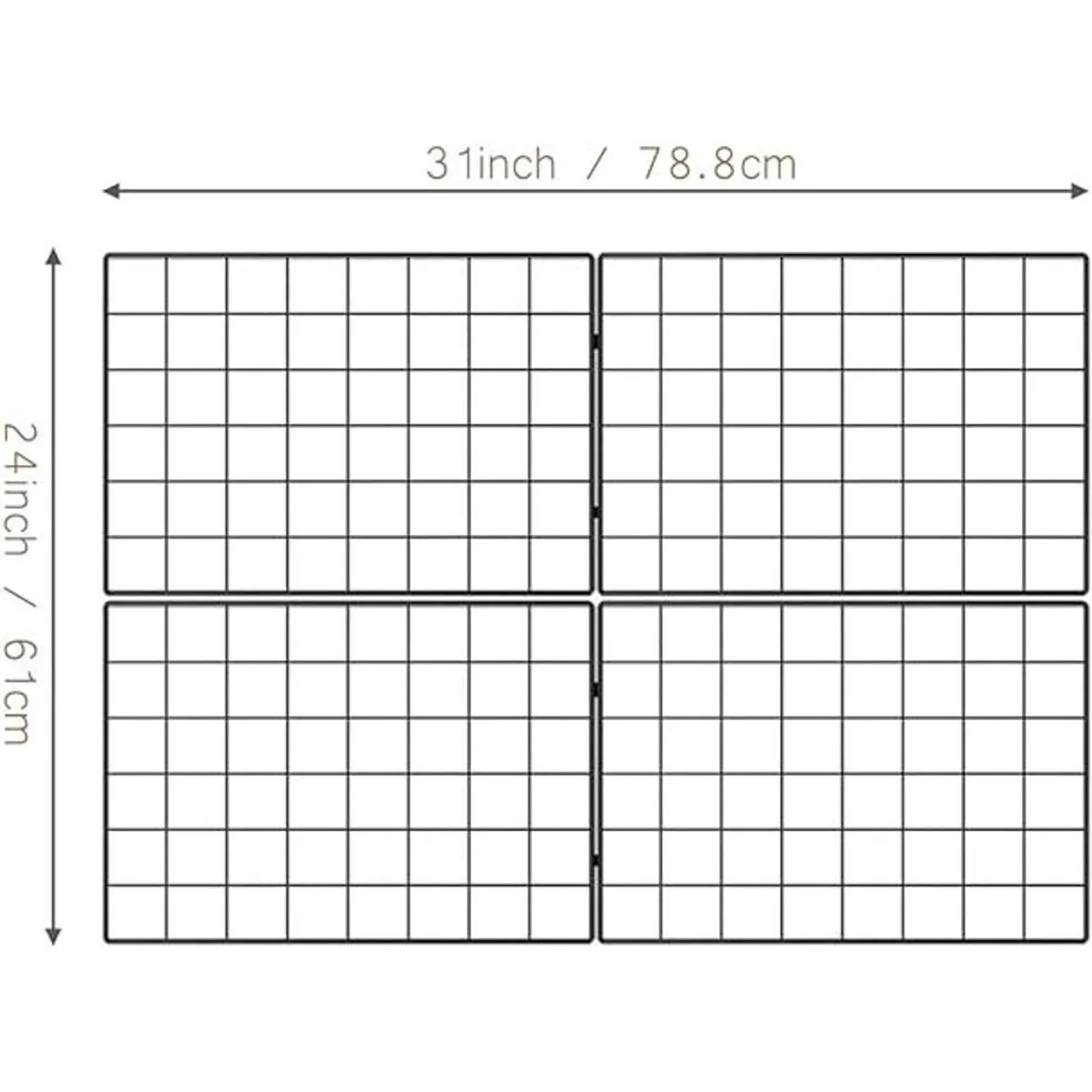 Kakivan Panel de rejilla de pared de alambre para