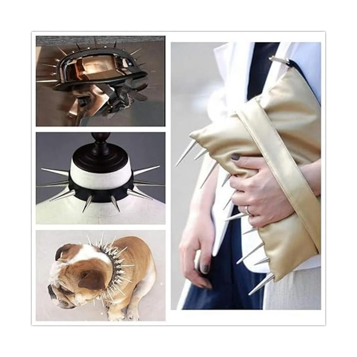 2.165 in sólido punk bala grandes espigas metal cuero_6