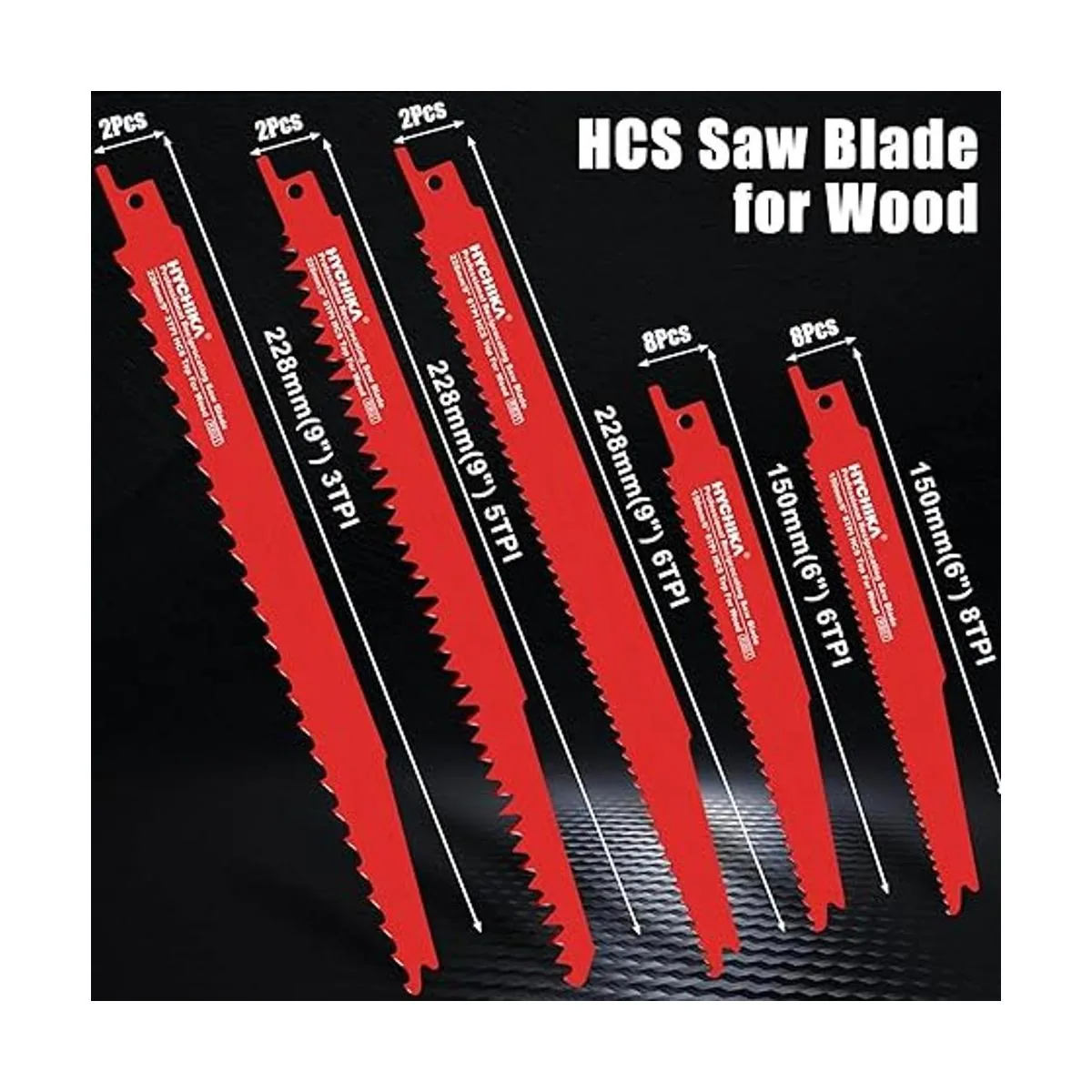 HYCHIKA Juego de hojas de sierra de corte de madera de_2