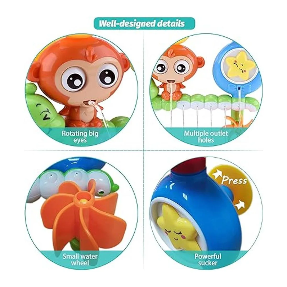 Juguetes de baño para niños pequeños de 1 a 3 años 1 2_4