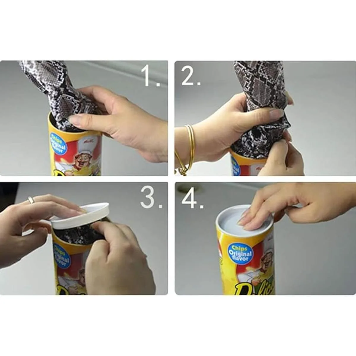 Blppldyci El juguete de serpiente de papas fritas puede