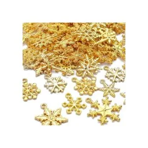 Encantos de copo de nieve de Navidad 3.53 oz alrededor